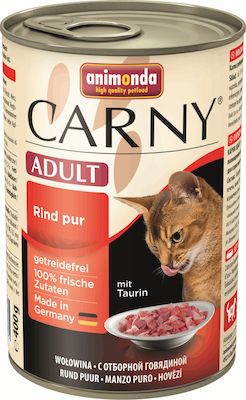 Animonda Carny Adult Nasses Katzenfutter für Katze in Dose mit Rindfleisch 400gr 83723