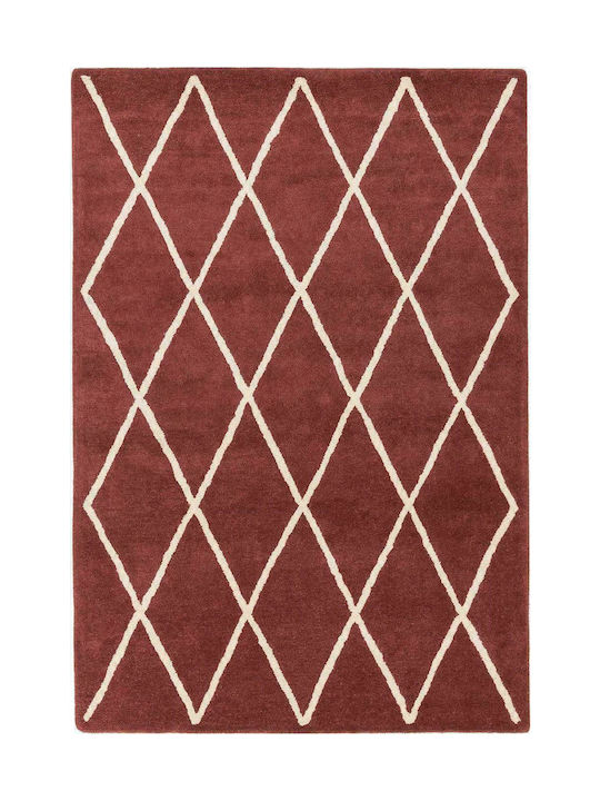 Asiatic London Diamond Rug Rectangular Berry