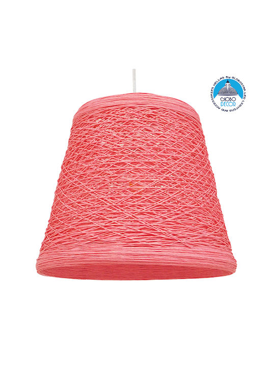 GloboStar Argent Ceiling Light Pink Bell with E...