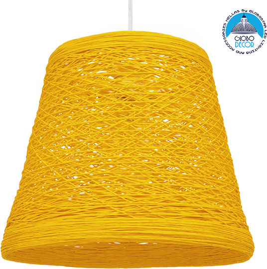 GloboStar Argent Ceiling Light Yellow Bell with E27 Socket 32x27x27cm
