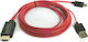 Aculine Cable HDMI male - MHL 1.8m Κόκκινο