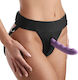 Strap U Avalon Jock Style Strap On Harness Арсенал с Единично Дилдо в Черен цвят