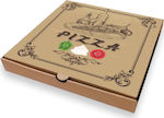 Disposable Pizza Paper Box 30x30x4.2cm 100pcs Microwelle