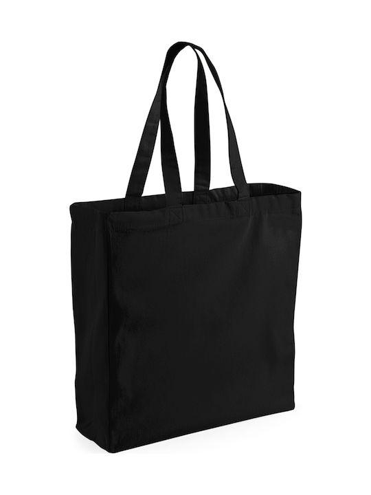 Westford Mill W108 Βαμβακερή Τσάντα για Ψώνια σε Μαύρο χρώμα