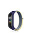 Woven Texture Λουράκι Υφασμάτινο Κίτρινο / Μπλε (Mi Band 3/Mi Smart Band 4)