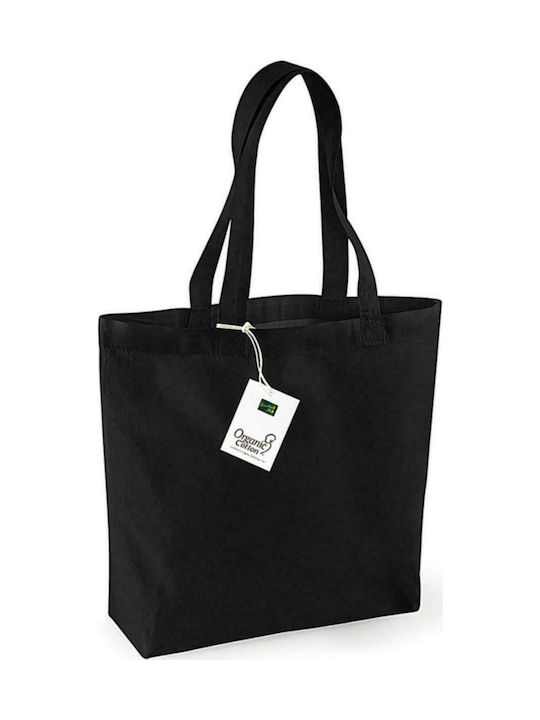 Westford Mill W180 Βαμβακερή Τσάντα για Ψώνια σε Μαύρο χρώμα