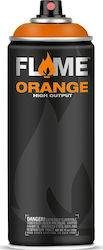 Flame Paint Σπρέι Βαφής Flame Orange Ακρυλικό με Ματ Εφέ Orange 400ml