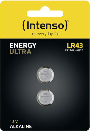 Intenso Energy Ultra Alkaline Watch Batteries LR43 1.5V 2pcs