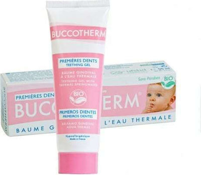 Buccotherm First Teeth Teething Gel Produkt zur Zahnfleischentlastung mit Kamille & Althaea-Extrakt 50ml