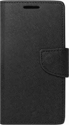 iSelf Fancy Synthetic Leather Wallet Black (Redmi 9C)