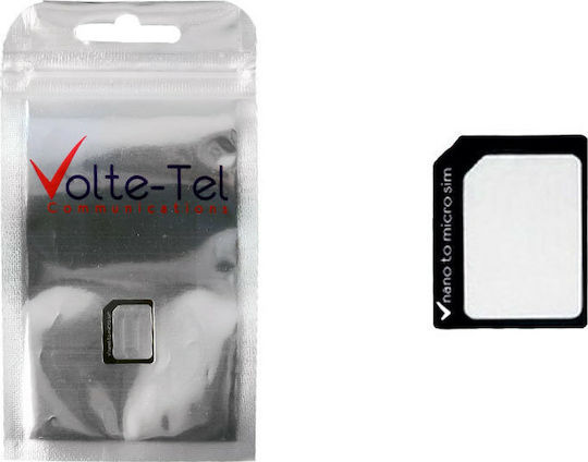 Volte-Tel SIM Adapter σε Μαύρο χρώμα