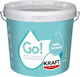 Kraft Go Грунд Водоразтворим акрилен грунд Go Indoor Бял Подходящ за Гипсокартон / Строителни материали 9лт