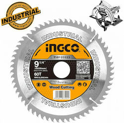 Ingco TSB123523 Cutting Disc Wood 235mm with 60 Teeth 1pcs