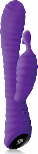 Ns Novelties Inya Ripple Rabbit Personal Vibrator Vibrator Rabbit 21.5cm Purple