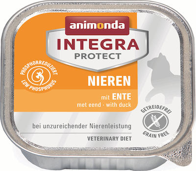 Animonda Integra Protect Renal Hrana umeda pentru pisici adulte in Tavă cu Rață 100gr 1buc