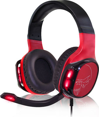 Spirit of Gamer Elite-H60 Over Ear Gaming Headset με σύνδεση 3.5mm / USB Κόκκινο