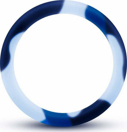 Blush Performance Silicone Camo Cock Ring Δαχτυλίδι Πέους Σιλικόνης Μπλε