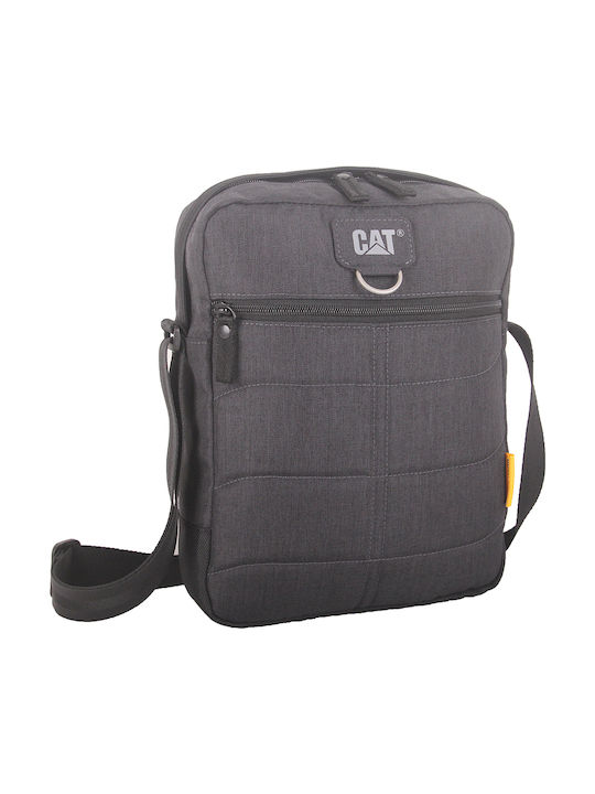 CAT Ανδρική Τσάντα Ώμου / Χιαστί σε Γκρι χρώμα