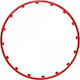 Lampa Protections for Car Wheels 16cm x 16cm 4pcs Red