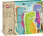 As Company Μαγνητικό Παιχνίδι Κατασκευών Box Dinosaurs για Παιδιά 3+ Ετών