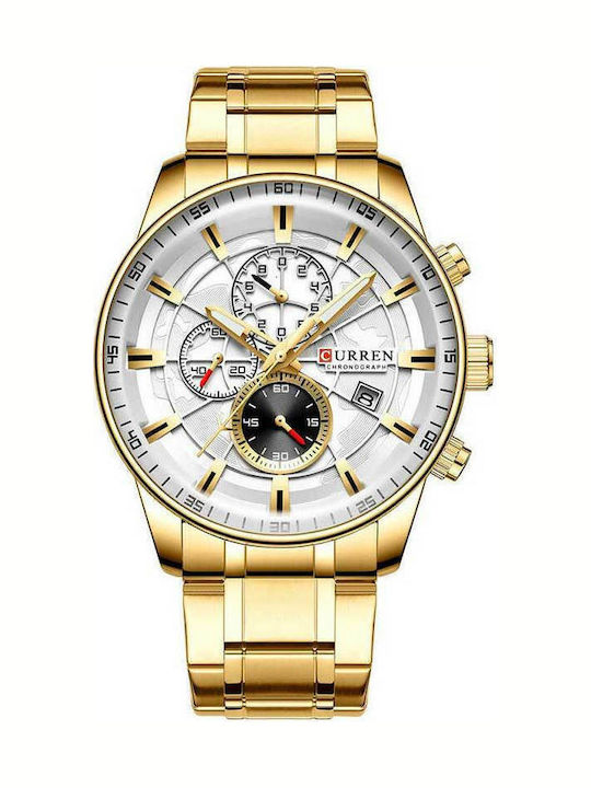 Curren Men's Watch 47mm Chronograph Battery wit...