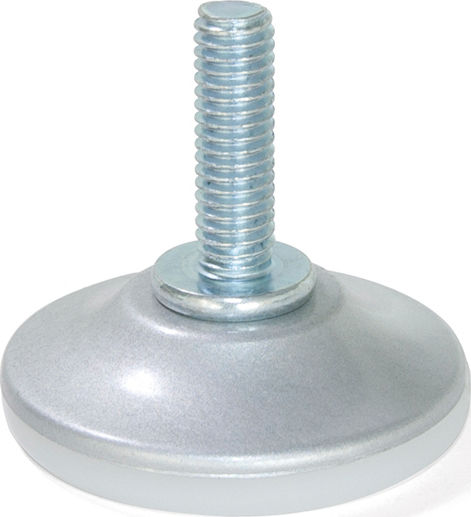 Emuca M6 Μεταλλικό Πόδι Επίπλου 3.5x3.5x14cm Ματ Χρώμιο