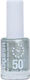 Sixteen Cosmetics Polish 50 Long Lasting Silver Shimmer Nail Polish Quick Dry 11ml