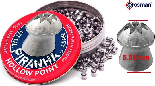 Crosman Piranha Hollow Point 400τμχ 4.5mm