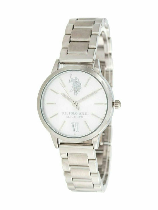 U.S. Polo Assn. Evelyn Women's Watch with Silve...