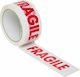 Roller Pack Fragile Silent Packaging Film 48mm x 60m Transparent OPP