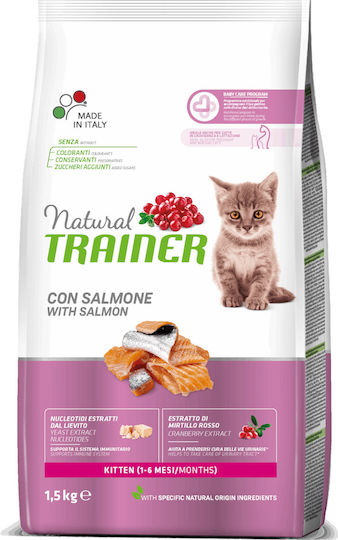 Natural Trainer Kitten (1-6) Trockenfutter für junge Katzen mit Lachs 0.3kg