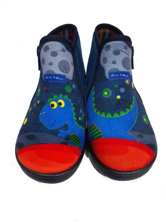 Mini Max Anatomic Kids Slippers Boots Blue Jojo 1