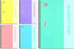 Typotrust Spiral Notebook Ruled A4 90 Sheets 3 Subjects Document Pastel 21x30cm 1pcs (Μiscellaneous colours)