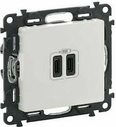 Legrand Valena Power Socket with 2 USB Ports Legrand Valena Power Socket with 2 USB Ports