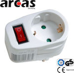 Arcas Single Socket White