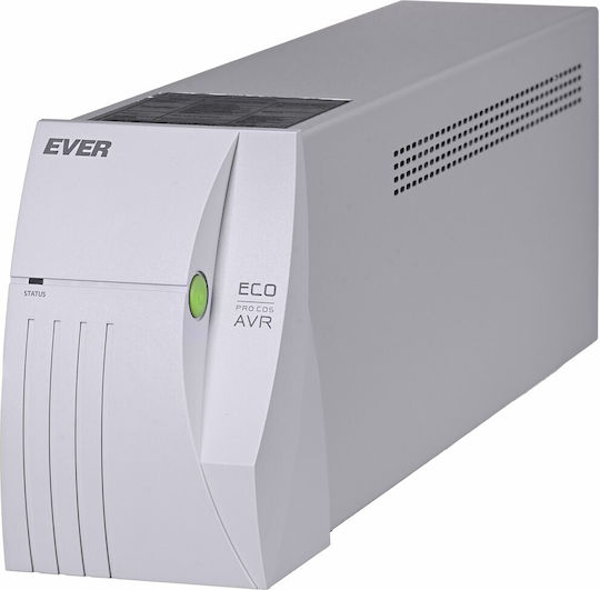 Ever Eco Pro 1200 AVR CDS UPS Line-Interactive 1200VA 780W with 2 Schuko Power Plugs