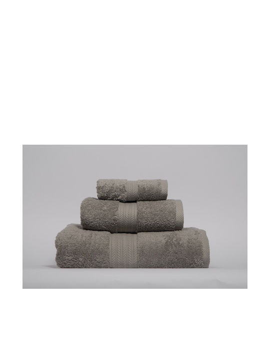 Mc Decor Πετσέτα Χεριών Electra 30x50εκ. Grey Βάρους 680gr/m²