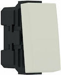 Aca Modys Recessed Wall Switch Lighting One-Way without Frame Aller Retour White