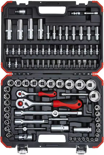Gedore Ratschen- & Steckschlüssel-Sets 1\2" & 1\4" 94Stück