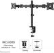 Newstar NM-D135DBLACK Βάση Γραφείου για 2 Οθόνες έως 27" με Βραχίονα