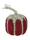 Inart Christmas Fabric Figure Pumpkin Red 14x14x10cm