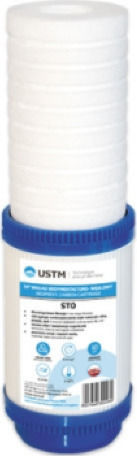 USTM Upper and Lower Counter Water Filter Replacement from Activated Carbon 10" STO 10 5 μm 1pcs