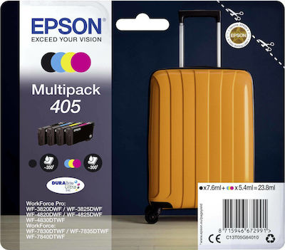 Epson 405 Pack of 4 InkJet Printer Inks Yellow / Cyan / Magenta / Black (C13T05G64010)