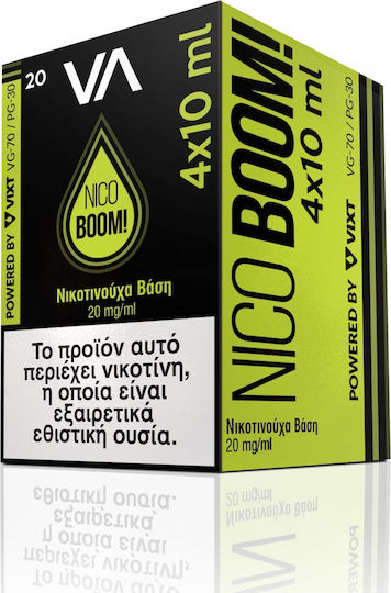 Innovation Nico Boom Nicotină 20mg 70/30 VG/PG 4 x 10ml