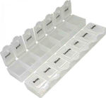 Jean Weekly Pill Organizer with 7 Places Transparent