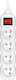 Tracer Power Strip 4 Positions with Switch and Cable 3m
