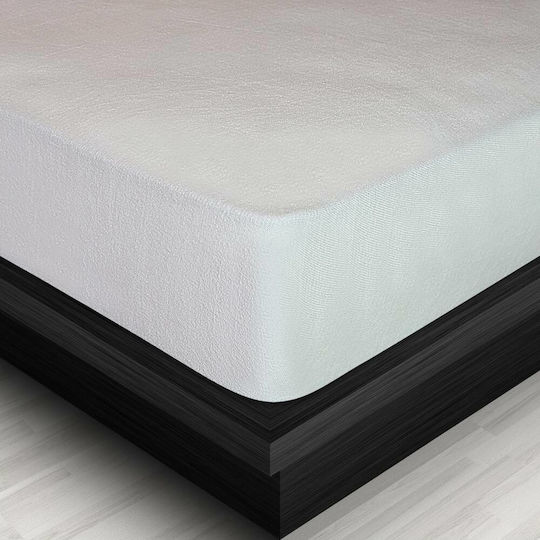 Sidirela Schutzmatratzenbezüge und -schoner Set mit Kissenbezug Einzel mit Elastische Bänder Weiß 100x200+25cm