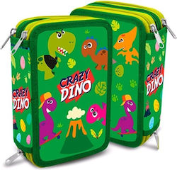 Kids Licensing Crazy Dino Κασετίνα Πράσινη Kids Licensing Crazy Dino Κασετίνα Πράσινη