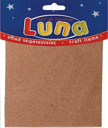 Luna Felt Brown Craft Felt Sheets 225x225x2mm 000601679 22.5x22.5cm