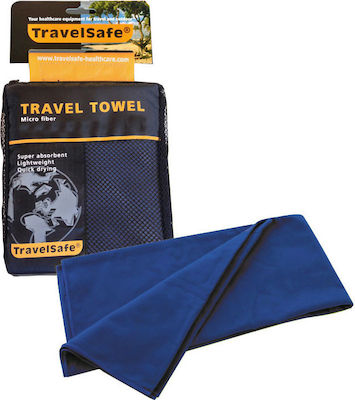 Travelsafe ΜF Towel Face Microfiber Blue 120x60cm.